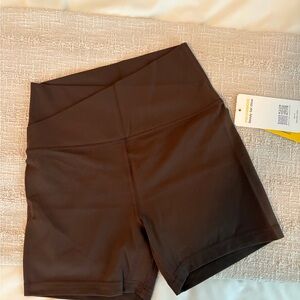 Women's Chocolate Brown Bike Shorts
